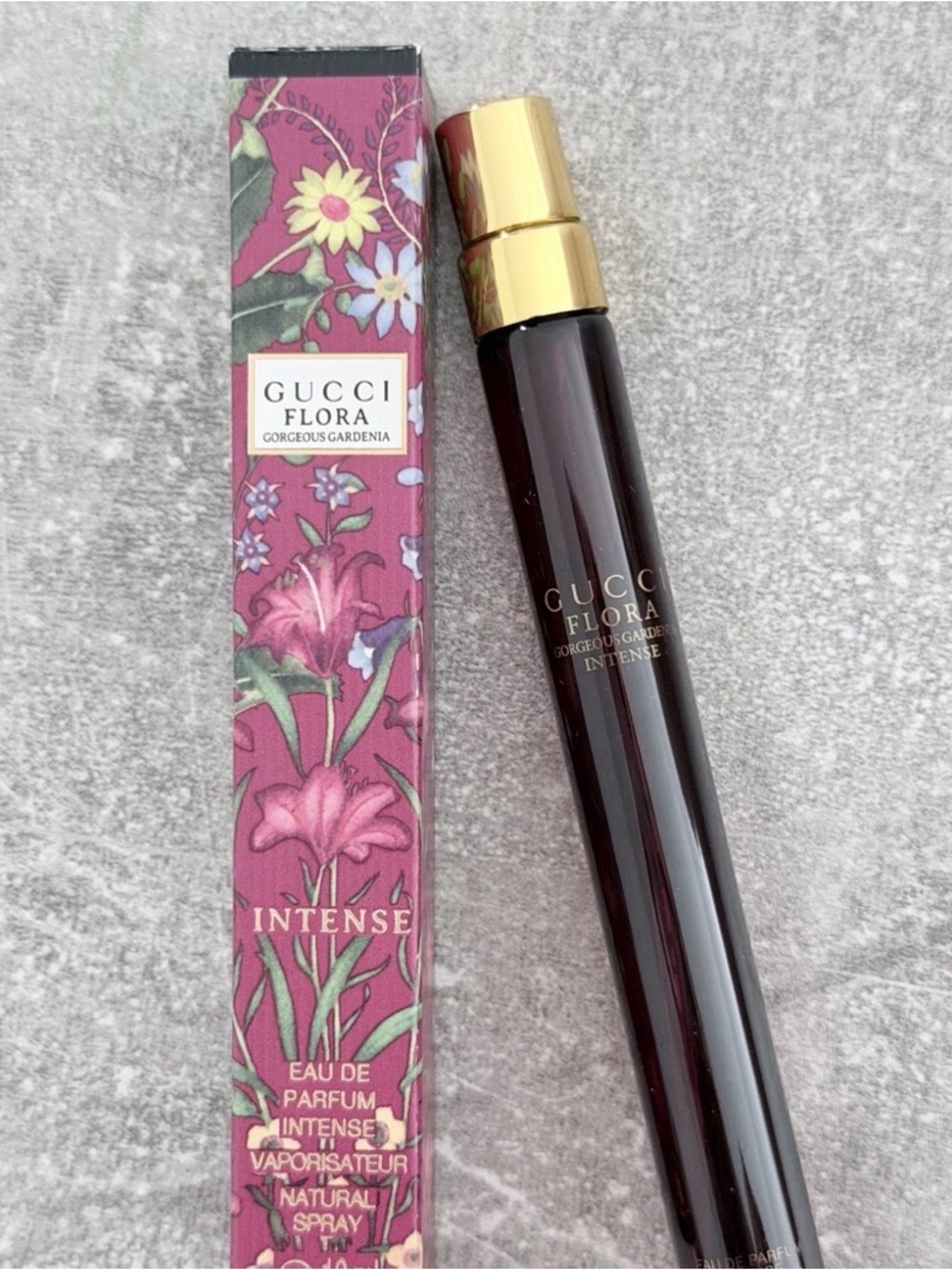 Gucci Flora Gorgeous Gardenia Intense EDP Travel Size Spray 10ml New In Box